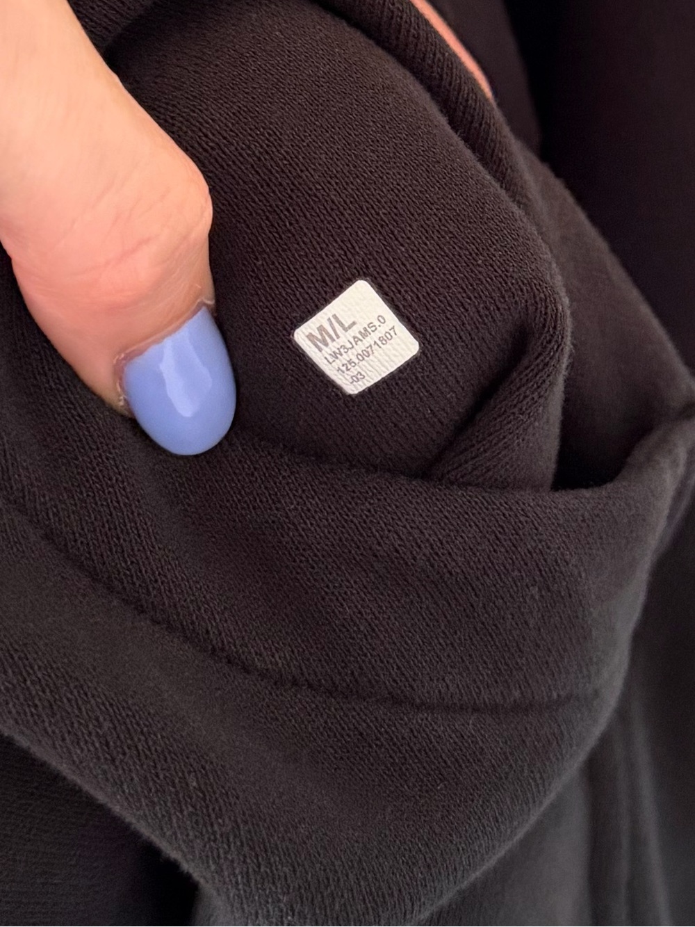 Lululemon scuba oversized 1/2 zip jacket pullover sweater black size m/l - Picture 5 of 5